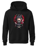 Khakey Hoodie for Boys | Black Navy Maroon Colour Hoodies | New Trending Anime Tshirts | Itachi Uchiha Printed Hooded Sweatshirt for Boy (in, Age, 9 Years, 10 Years, Regular, BlackM21)