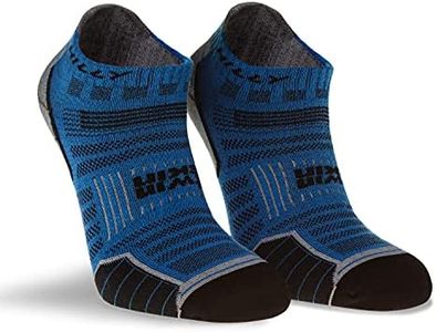 Hilly Unisex Twin Skin - Socklet Min Cushioning, Running Sock, Azurite/GreyMarl, S UK