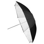 Fotodiox Umb-43-B-W-Convertible Fotodiox Premium Grade Studio Umbrella-40-Inch Black and White Reflective, Convertible to Shoot Through with Removable Black Cover-Black and White