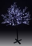 200cm 504L LED Steady Burning Tree Lighting White Cherry Blossom and Leaves