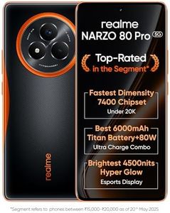 realme NARZO 80 Pro 5G (Nitro Orange,8GB+256GB) | Segment's 1st MediaTek Dimensity 7400 Chipset | 6000mAh Titan Battery + 80W Ultra Charge | 4500nits HyperGlow Esports Display | IP69 Waterproof