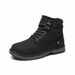 SANNAX Mens Snow Boots Winter Hiking Walking Shoes Warm Outdoor Casual Camping Footwear with Fleece Lining