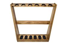 Old Cedar Outfitters Distressed Wood 6 Capacity Rifle and Gun Floor Rack