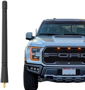 KSaAuto Short Antenna for Ford F150 Truck 2009 2010 2011 2012 2013 2014 2015 2016 2017 2018 2019 2020 2021 | 7 Inch Flexible Antenna Replacement Accessories Designed for Optimized FM/AM