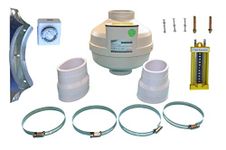 Radon Fan 4 Inch Radon Mitigation DIY Kit for Basement