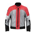 TVS Racing Road Zipper Riding Jacket for Men-High Abrasion 600D Polyester, CE Level 2 Armour Protection-Essential Bike Jacket for Bikers (Red-M)