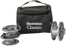 Snowbee Classic 2 Fly Reel Kit – #5/6 Large Arbor Fibreglass‑Reinforced Nylon Fly Fishing Reel with Two Spare Spools and Protective Case – Gunmetal Grey