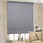 ZEBRA BLINDS Polyester Curtain for Windows Or Outdoor Décor, Grey, W150 X H130 CM