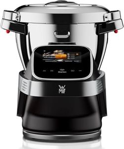 WMF Avantgarde Küchenmaschine mit Kochfunktion, besonders leise, 14 Kochprogramme, WLAN, Kochschüssel 3l, Touchscreen, intuitive App, Rezepte, edelstahl matt