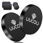 LIUCOLI Magnetic Phone Holder, Magnetic Phone Car Mount, Phone Magnet Sticker for Cars 2 Pack Mobile Phone Automobile Cradles Dashboard Compatible with iPhone Samsung Huawei etc.