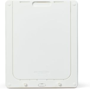 Dog Mate Medium Lockable Dog Door – White Flap for UPVC, Wall, Wood