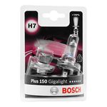 Bosch H7 (477) Plus 150 Gigalight Headlight Bulbs - 12 V 55 W PX26d - 2 Bulbs