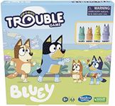 Hasbro Gaming Trouble: Bluey Edition Board Game for Kids, 2-4 Players, Race Bluey, Bingo, Bandit, or Chilli to The Finish, Ages 5 and Up (Amazon Exclusive)