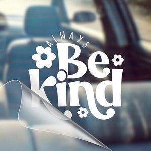 Always Be Kind - Motivational Car Vinyl Decal Bumper Sticker for Car, Wall, Window, Vehicle, Weather Resistant, Inspirational, Good Vibes, Good Energy, Manifestation, Cute