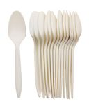 GreenWorks Eco-Friendly 5.8" Plant Starch Disposable Cutlery Spoons,1000 Count Cornstarch Spoons