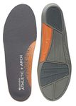 Sof Sole Men's Athletic High Arch Performance Full-Length Insole, Black, 9-10.5