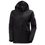 Helly Hansen Womens Aden Rain Jacket, 3XL, Black