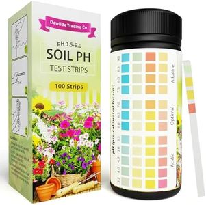 Dewilde Trading Co Soil pH Paper Testing Kit – 100 Tester Strips – Use for Garden Home Lawn Farm Vegetable Gardening Dirt Yard Compost Outdoor and Indoor Plants