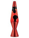 Red Liquid Black Wax Lava Lamp - 14.5 Inch