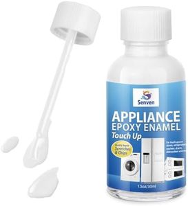 Appliance Paint White Appliance Touch Up Paint Enamel High-Gloss Acrylic White Touch Up Paint Pen Scratch Repair for Appliances Refrigerators Metal Surfaces Dishwasher Dryer Microwave Washers 1.5oz
