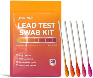 AssuTest Lead Test swabs Kit - 30 PCS Lead Paint Test Kit for Home Use, Lead Tester for Dishes Ceramics Toys Metal Wood Jewelry House Furniture Instant Lead Detection in 30 Seconds