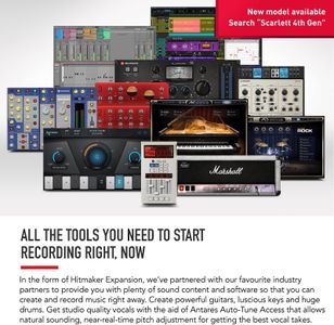 Focusrite Scarlett 4i4 USB Audio Interface – 4-In/4-Out Recording