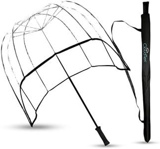 CloudTen Clear Bubble Umbrella. See Through Umbrella for Men and Women. Large Lightweight Dome Shaped Umbrella for Wind and Rain Protection. Full Body Umbrella for Daily Use!