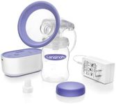 Lansinoh Compact Single Electric Breast Pump for Breastfeeding Moms, Portable, Includes Baby Bottle to Collect Breastmilk for Baby