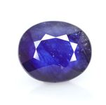 BARMUNDA gems Super Ceylon Quality Unheated Untreated Energized Blue Sapphire Stone I Neelam/Nilam Birthstone I Precious Loose Gemstone by Lab Certified (7.25 Ratti)