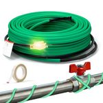 HEATIT 5FT Heat Tape for Water Pipes Roof and Gutters Heating Cable with 6ft Lighted Plug