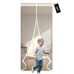 YRH Magnetic Fly Screen Door - Heavy Duty Self-Sealing Mesh,Powerful Magnets and Full Frame Magic Tape,No Drill Installation,Automatically Closes (90x200cm, White)