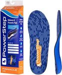 PowerStep Insoles, Pinnacle Low Arch, Flat Feet Pain Relief Insole, Low Arch Support Orthotic for Women and Men, Blue/Orange, Men's 9-9.5 / Women's 11-11.5