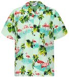 PLA Original Hawaiian Shirt Flamingo, Turquoise, XL