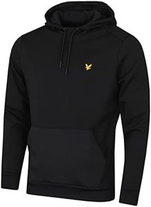 Lyle & Scott Homme Sweat à Capuche en Polaire Fly Sport Noir véritable L