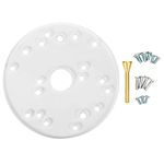 Router Base Plate Kit,Acrylic Base Plate,Universal Router Base Plate 164mm / 6.5in Transparent Router Accessory with Brass Centering Pin Screws for Trim Routers Woodworking Auxiliary Tool