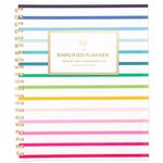 AT-A-GLANCE 2025 Planner, Simplified by Emily Ley, Weekly & Monthly, 8-1/2" x 11", Large, Happy Stripe (EL16-905-25)