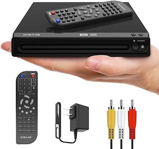 Craig Compact DVD/JPEG/CD-R/CD-RW/CD Player with Remote (CVD512a), Single