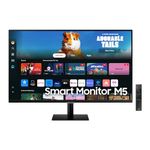 Samsung 27 inch M5 Black FHD Smart Monitor with Smart TV Apps, Gaming Hub, Multiple ports (LS27DM500ENXGO) [Canada Version] (2024)