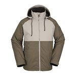 Volcom Men's Standard 2836 Insulated Snowboard Jacket, Dark Teak S3, Medium