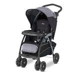 Chicco Cortina Cx Stroller,Pram for 0-5 Years New Born/Baby/Toddler/Kid (Boy,Girl) Cradle-Effect Seat,Linked Brakes and Shock-Proof Wheels,5-Point Safety Harness (Upto 22 Kgs,Jet Black)