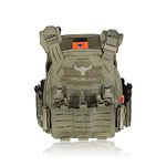 BLUEBLUE Amomax Tactical Vest Outdoor Ultra-Light Training Vest Adjustable for Adults, With Plate Carrier, TB-TPCS (OD Green)