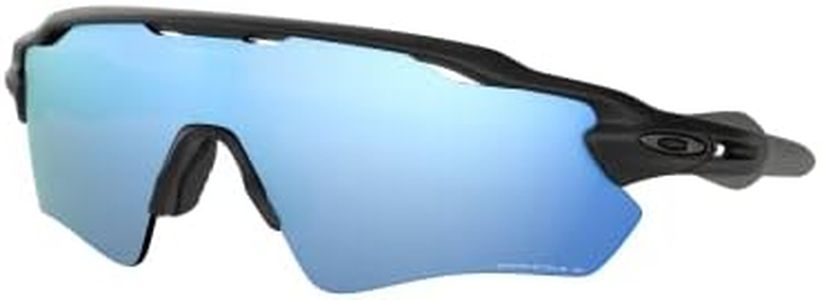 OO9208 Radar EV Path Shield Sunglasses, Matte Black/Prizm Deep H2O Polarized, 38 mm