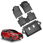 GFX Tpv Premium 3D Life Long Car Floor Mats Compatible with Toyota Innova Crysta 2016 Onward (Automatic), Black