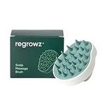 Regrowz Scalp Massager Brush - Soft Silicone Bristles for Wet & Dry Hair - Exfoliating Scalp Scrubber for Dandruff Removal - Stimulate Follicles & Boost Hair Growth