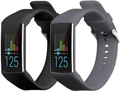 kwmobile Pulsera Compatible con Polar A360 / A370 Correa - 2X Correas de Silicona Flexible - Tamaño Ajustable