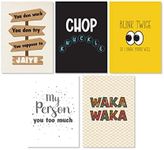 Kulture Games Nigerian Greeting Cards (10 Pack) - Fun Assorted African Cards with Envelopes & Stickers - 5 Unique West African & Nigerian Inspired Designs - Birthday, Anniversary, New Beginning & More