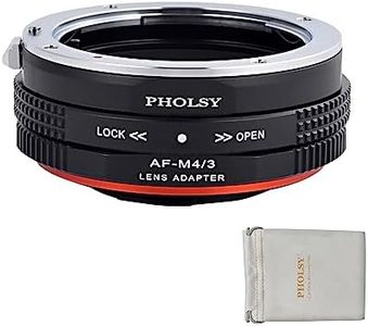 PHOLSY AF to MFT Lens Mount Adapter with Aperture Control Ring Compatible with Sony A Minolta AF Lens to Micro Four Thirds (M4/3 Micro 4/3) Mount Camera Body Compatible with Olympus Panasonic Lumix