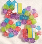 Reusable Plastic Ice Cubes - Colors May Vary (48 Cubes)