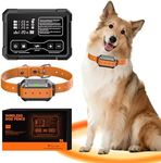PETHEY Radar Wireless Dog Fence for 3 Dogs – 10–120ft Range, Wireless Containment System with Sound, Vibration & Static Modes, IPX7 Waterproof Receiver Collar for Indoor/Outdoor (1 Orange Collar)