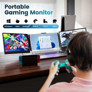 domyfan 14" Laptop Screen Extender – Portable Dual Monitor Display